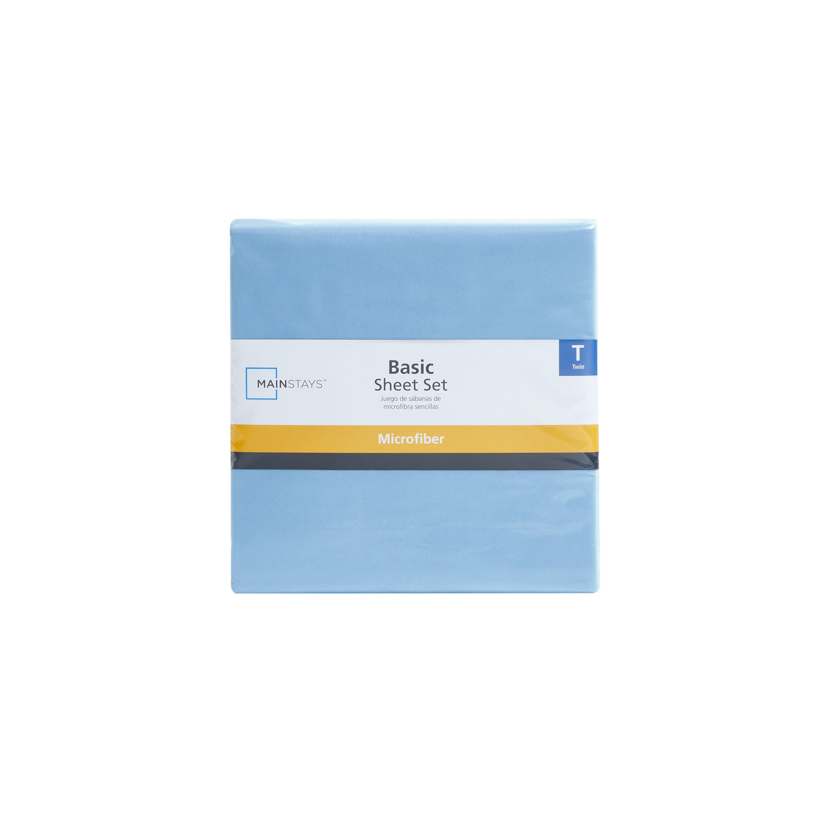 Microfiber Bed Sheet Set, Light Blue, Twin, 3 Piece - Image 3