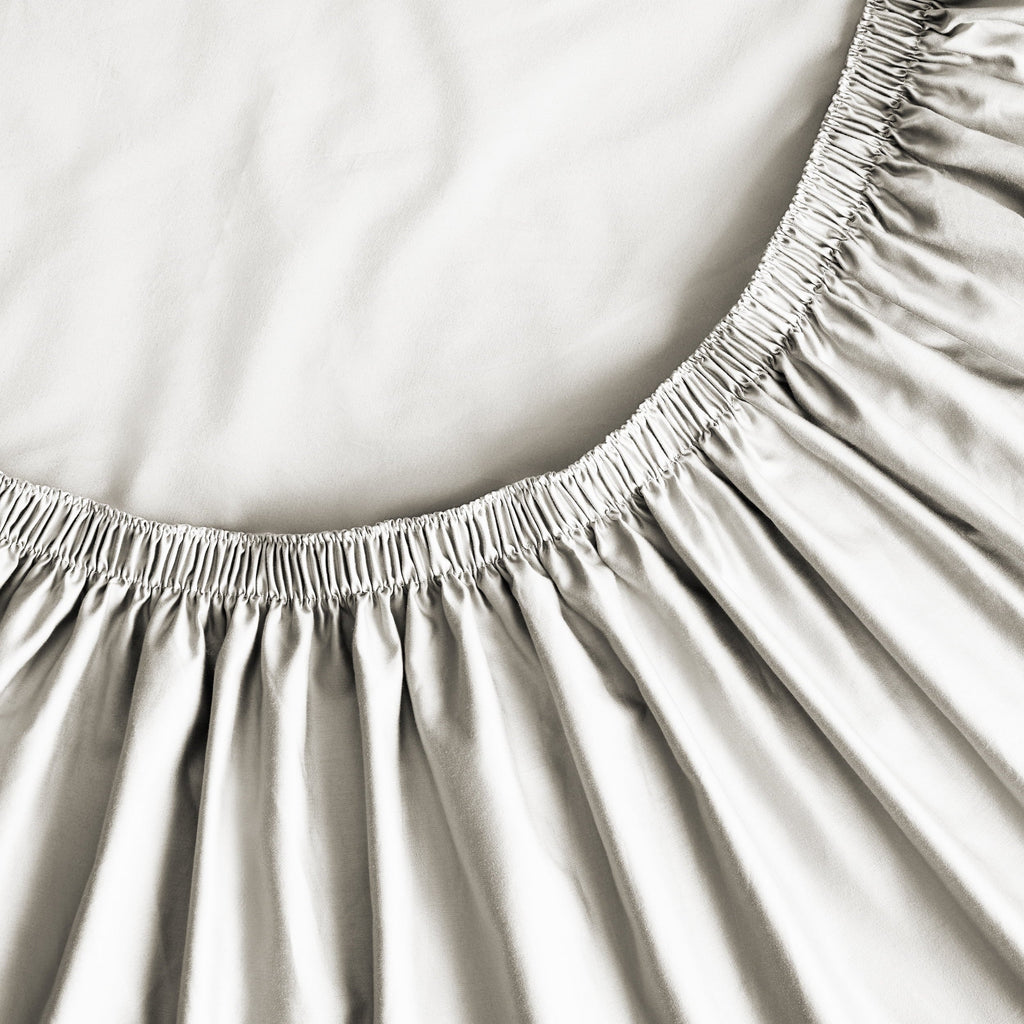 4-Piece 600 Thread Count White Egyptian Cotton Adult Bed Sheet Set, King - Deep Pocket - Image 5
